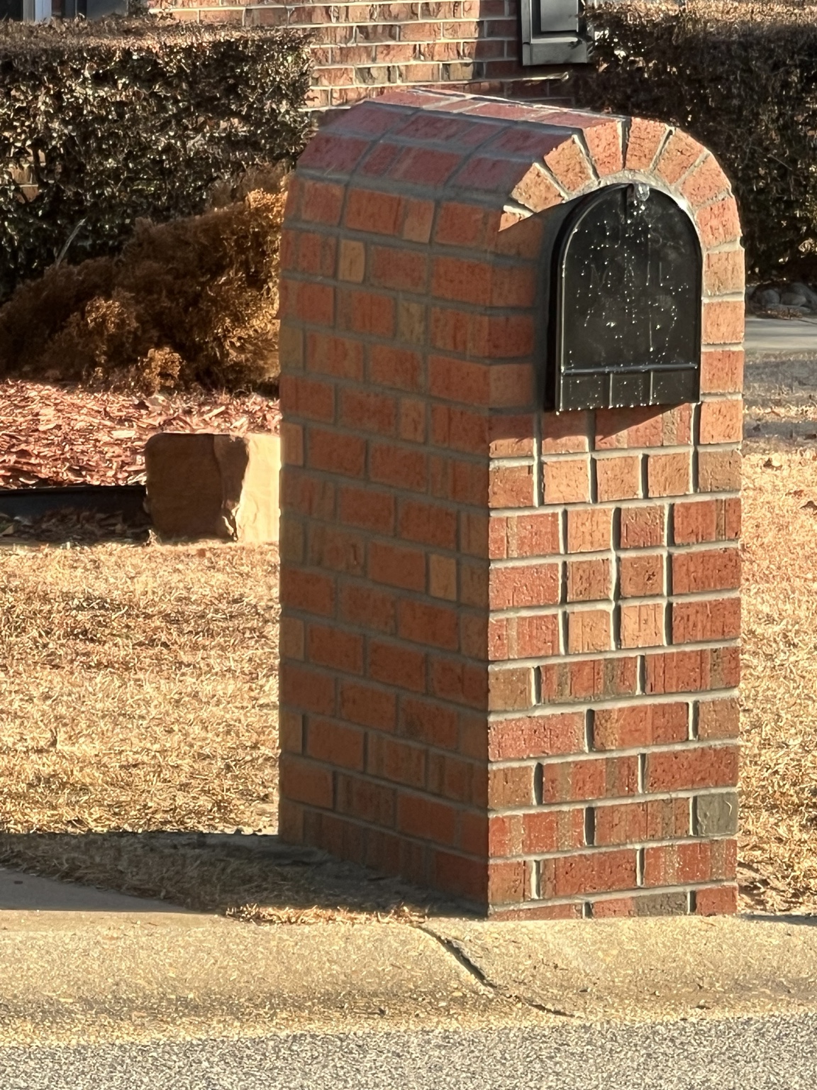 Completed brick steps built by Graham Masonry
